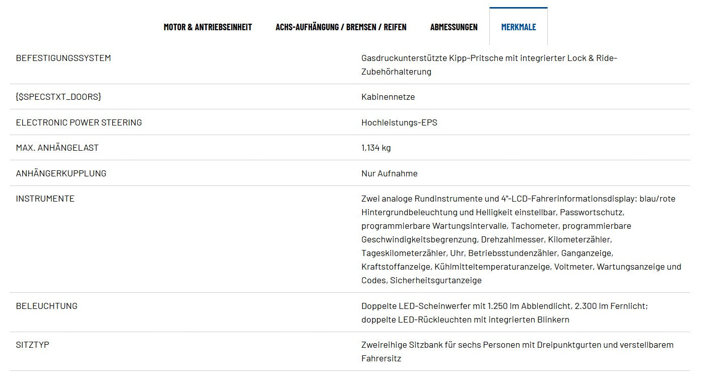 RANGER CREW XP 1000 EPS Premium TRAKTOR (T1b)