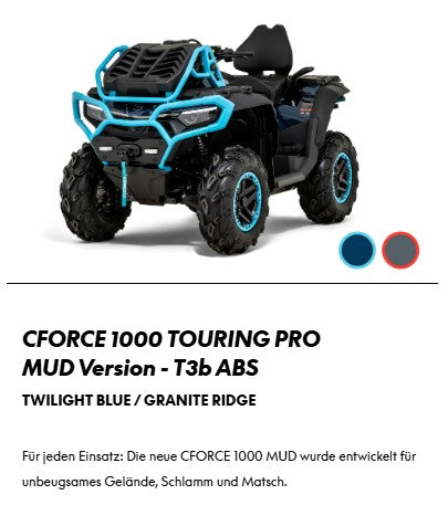 CFMOTO CFORCE 1000 Touring Pro MUD-Version ABS T3B