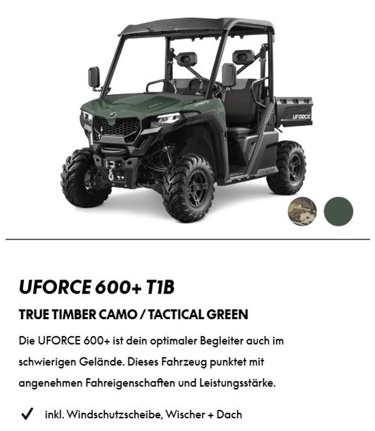 CFMOTO UFORCE 600+ T1B
